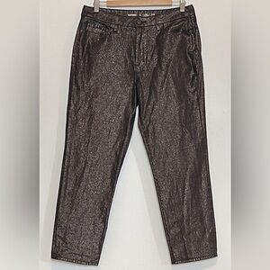 Old Navy Metallic Brown Pants petite size 10